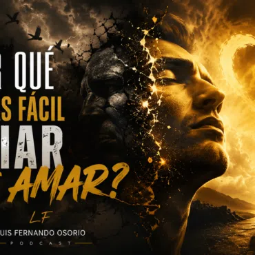 "Persona reflexionando entre la oscuridad del odio y la luz del amor representando el conflicto emocional humano."